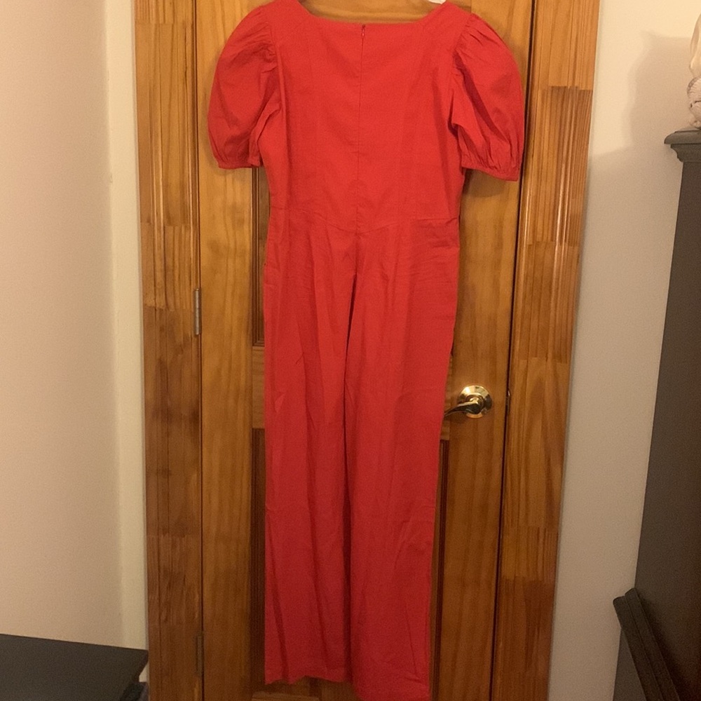 Samantha pleet Rosalind jumpsuit red corset 6 nwt - Picture 4 of 9
